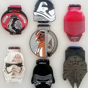 2018 runDisney Star Wars Kessel Challenge Set of 7